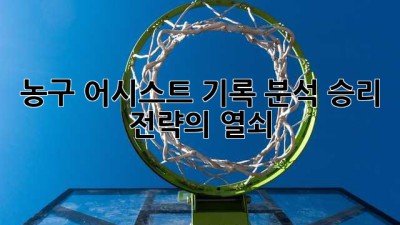 농구 어시스트 기록 분석: 승리 전략의 열쇠